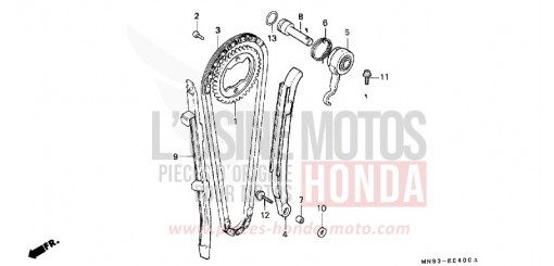 CHAINE A CAMES/TENDEUR NX650M de 1991
